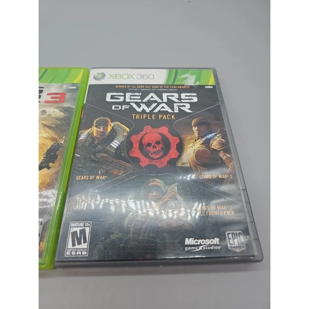 XBOX 360 GEARS OF WAR 3 & Gears Of War Triple 2 Games Manuals GAME 360